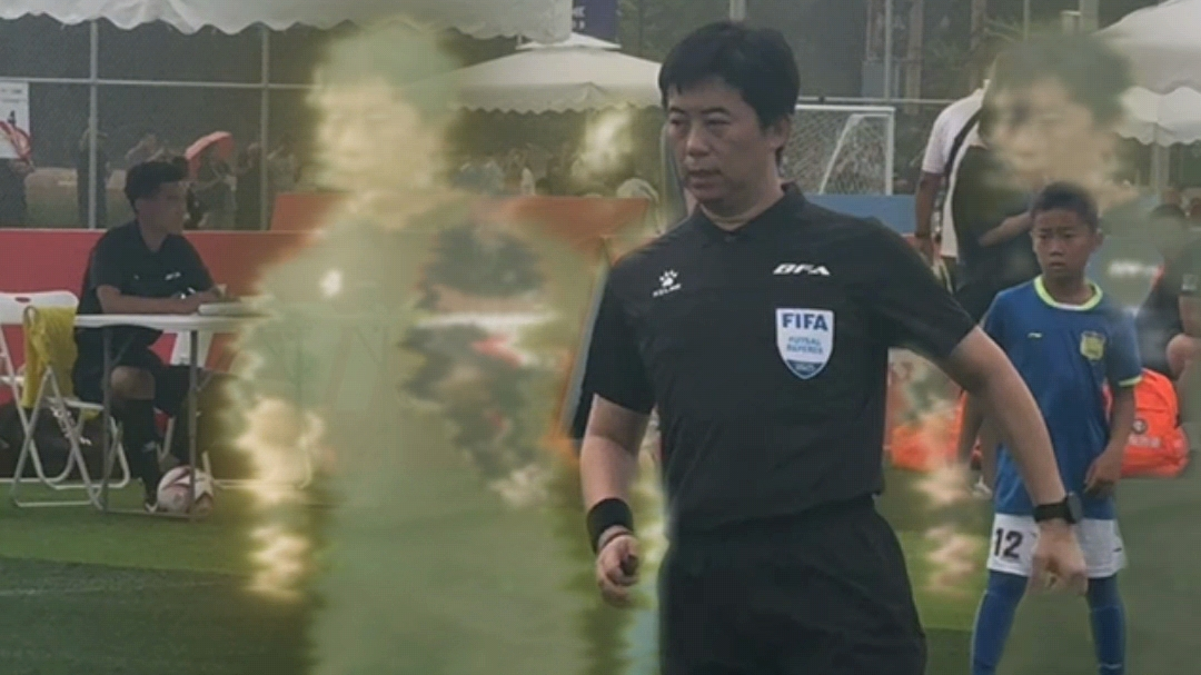 国际级裁判安然现身“百队杯”执法五人制决赛