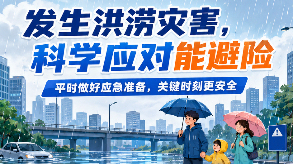 发生洪涝灾害，科学应对能避险！