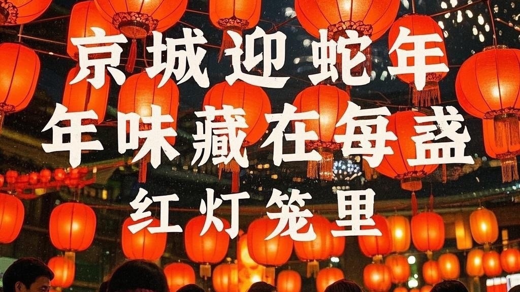 京城迎蛇年,年味藏在每盏灯笼里 京城迎蛇年,年味藏在每盏灯笼里