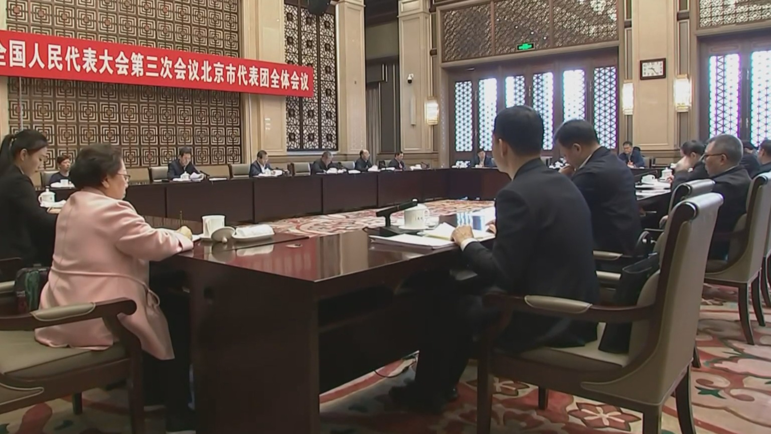 北京市代表团审议全国人大常委会工作报告和“两高”工作报告