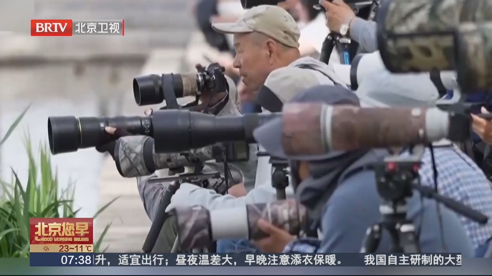 观鸟经济遇上不老青春 银发“鸟友”扎堆北京公园