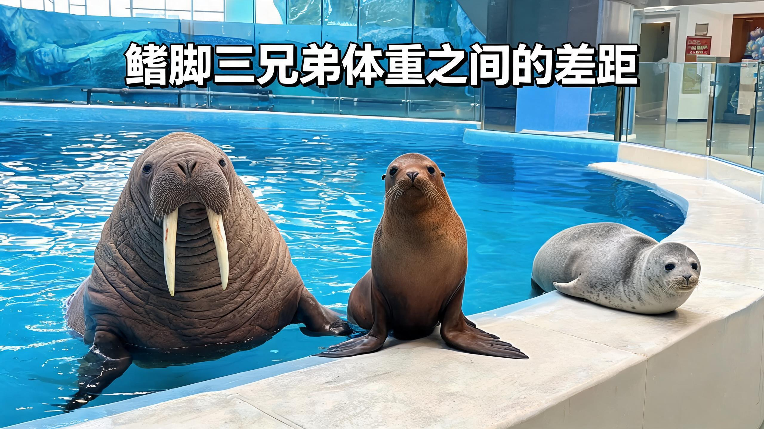 海洋动物知识之鳍脚三兄弟体重之间的差距 海洋动物知识之鳍脚三兄弟体重之间的差距