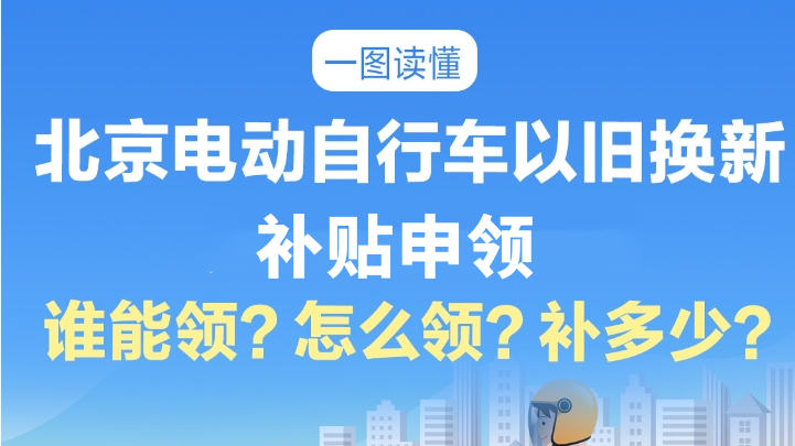 攻略来了！北京电动自行车以旧换新补贴这样领→