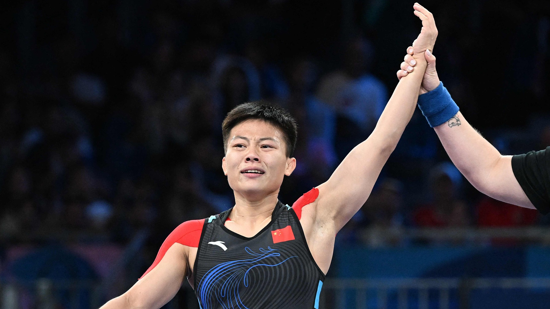 庞倩玉夺得摔跤女子自由式53公斤级铜牌 庞倩玉夺得摔跤女子自由式53公斤级铜牌