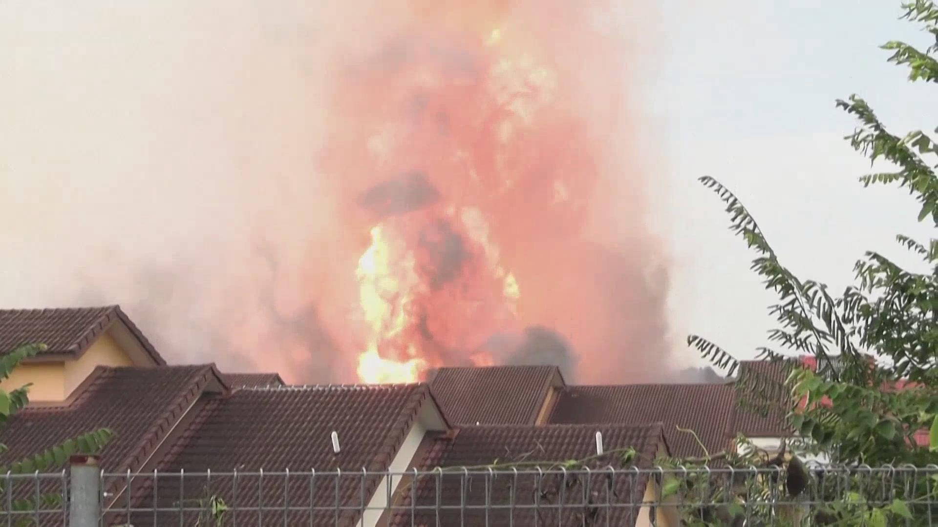 马来西亚燃气管道爆炸大火已扑灭 百余人受伤 马来西亚燃气管道爆炸大火已扑灭 百余人受伤