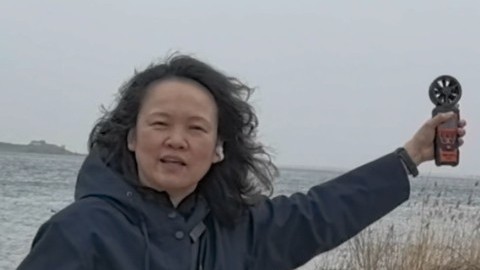 记者实测官厅风电场风力已达6级，极端大风即将到来！