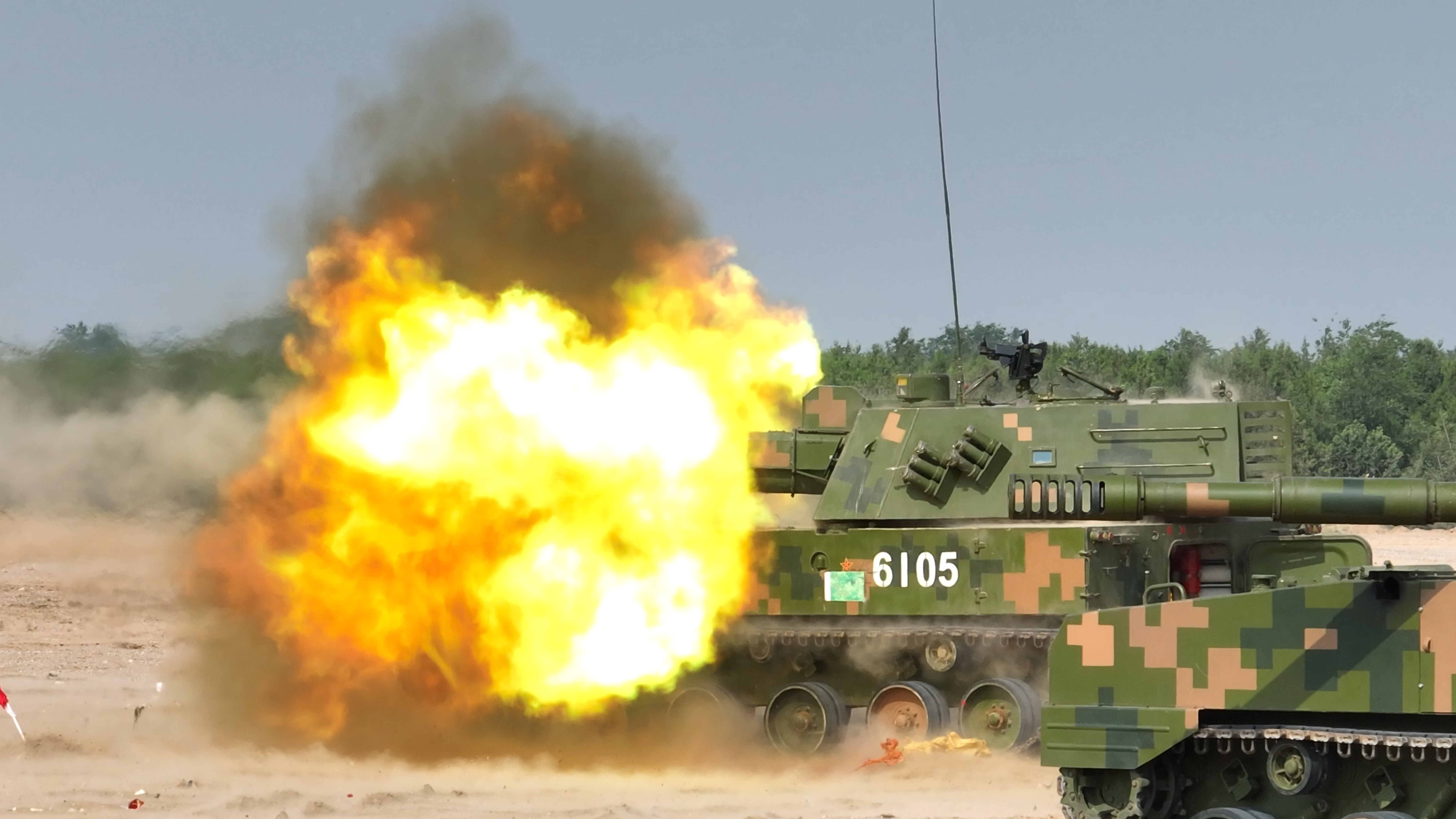 陆军第81集团军某旅:炮兵分队实弹射击考核战味十足 陆军第81集团军某旅:炮兵分队实弹射击考核战味十足