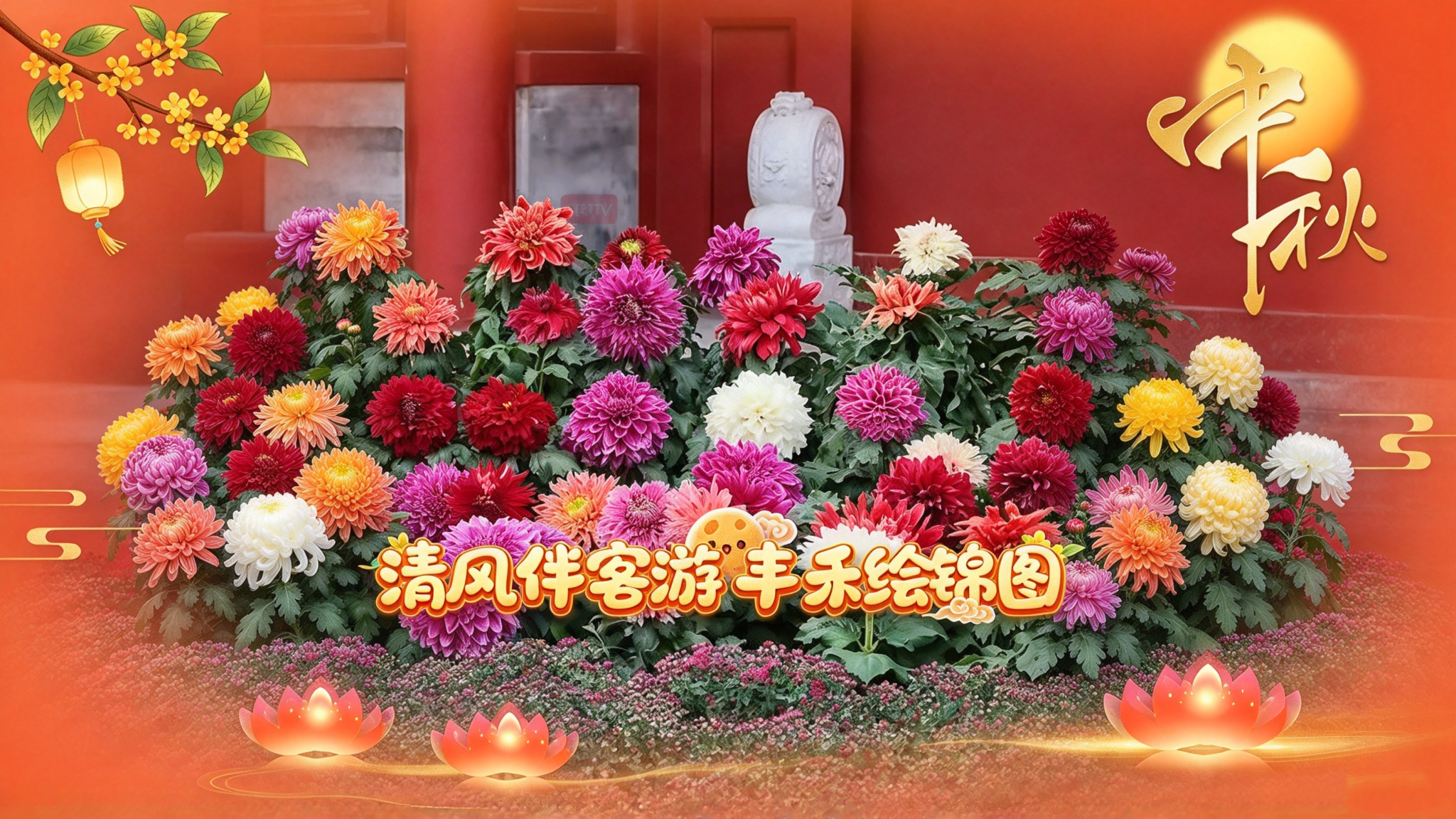 陶然亭公园菊花文化活动启幕，满园菊香。