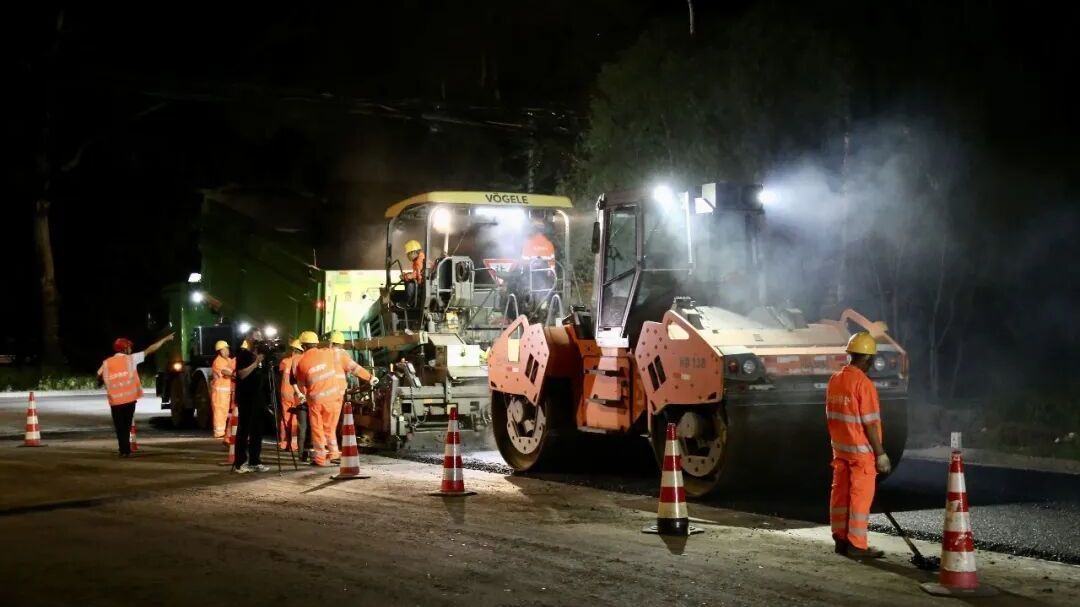 通宵冲刺！京藏高速辅路两处滞水点汛前完成治理
