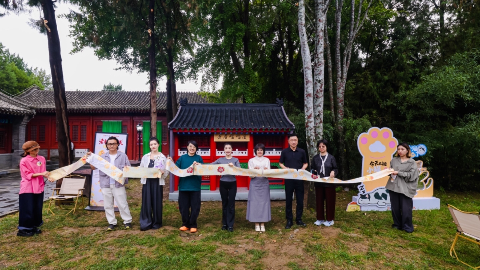 千年古刹迎来一群“守护喵”， 快手公益“老铁帮毛铁·古建守护喵”首站落地云居寺