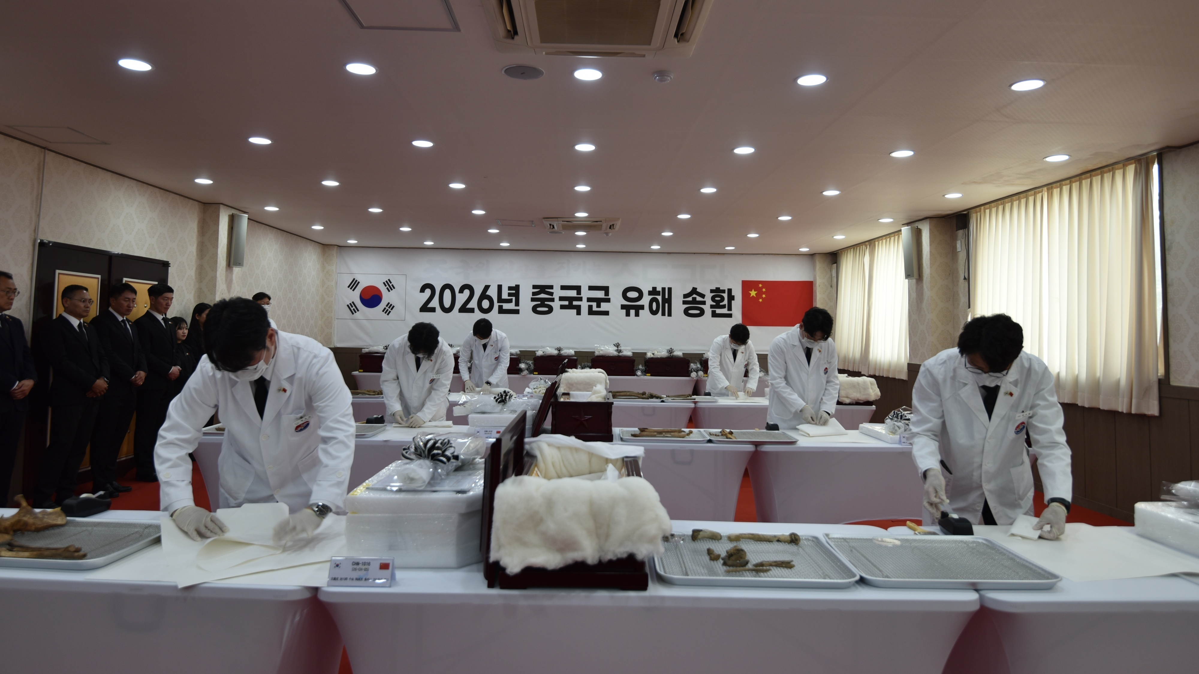 第十三批在韩中国人民志愿军烈士遗骸即将启程回国 第十三批在韩中国人民志愿军烈士遗骸即将启程回国