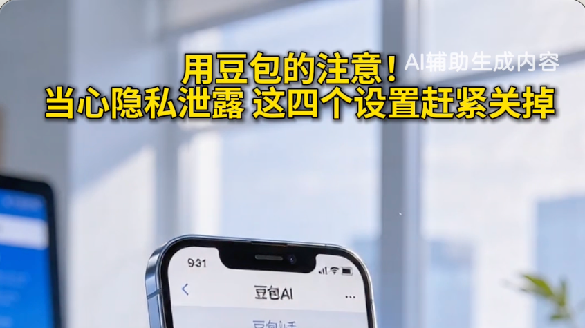 用豆包的注意！当心隐私泄露，这四个设置赶紧关掉#反诈 #个人信息保护 #媒体原创