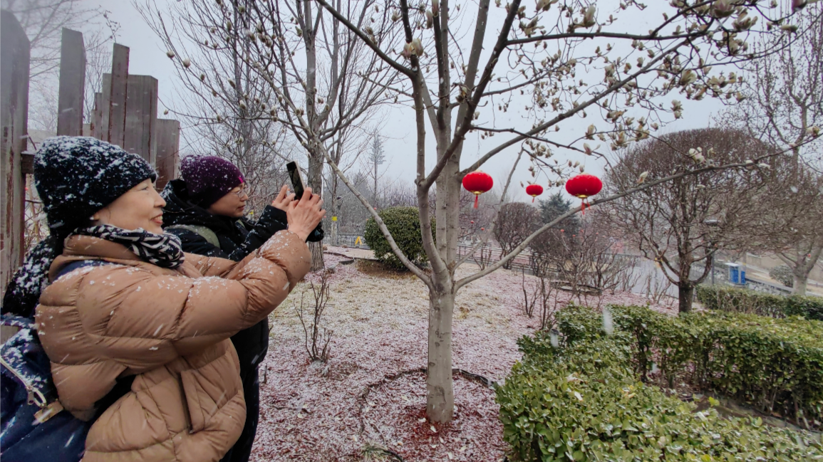 北京雪景上新!八达岭长城索道正常迎客 北京雪景上新!八达岭长城索道正常迎客