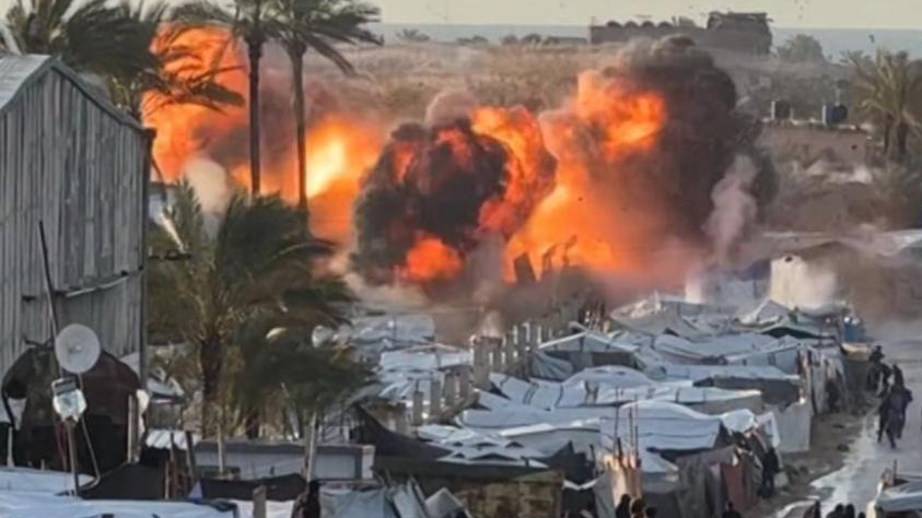 以色列在加沙难民营人员密集处投下炸弹