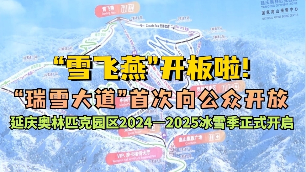 “雪飞燕”开板迎客 “瑞雪大道”首次向公众开放