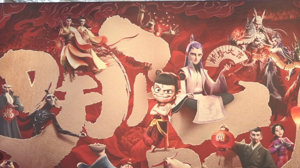 电影《哪吒之魔童闹海》破亿手绘海报展惊喜亮相