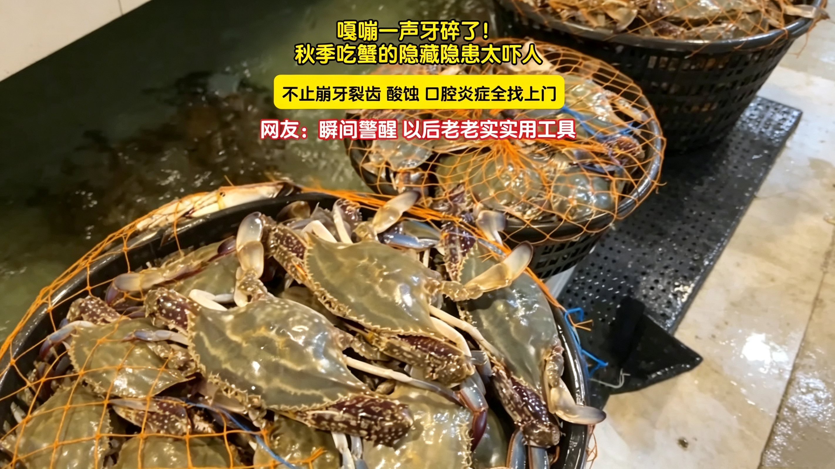 嘎嘣一声牙碎了！秋季吃蟹的隐藏隐患太吓人