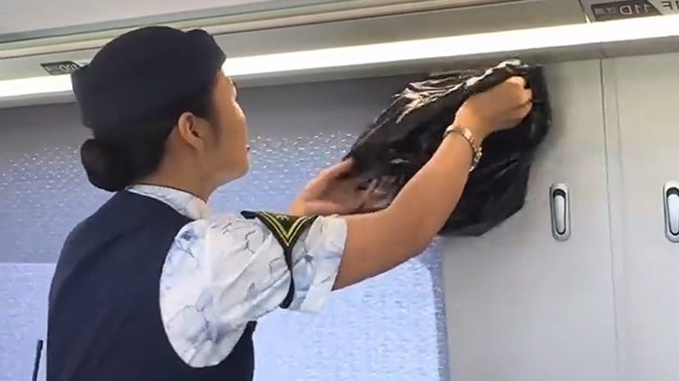 高铁惊现宠物蛇列车长硬着头皮抓 网友：看得出害怕但依然硬上！