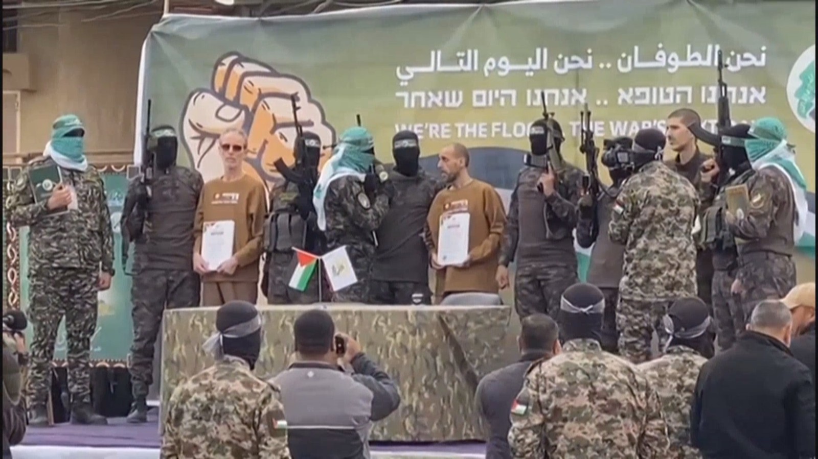 哈马斯与以色列分别释放第五批被扣押人员