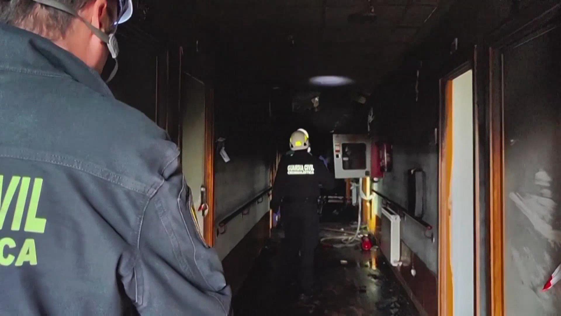 西班牙养老院火灾致多人死亡 西班牙养老院火灾致多人死亡