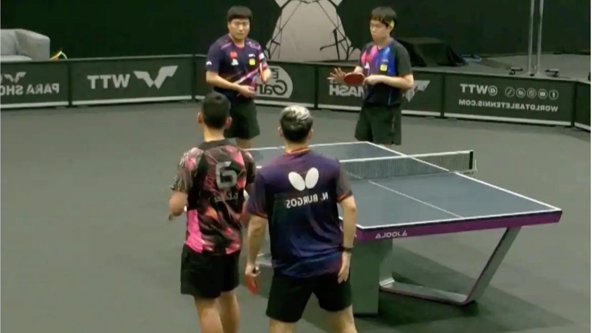 WTT美国大满贯国乒男双连赢2场 王楚钦/梁靖崑下场对战林诗栋/黄友政
