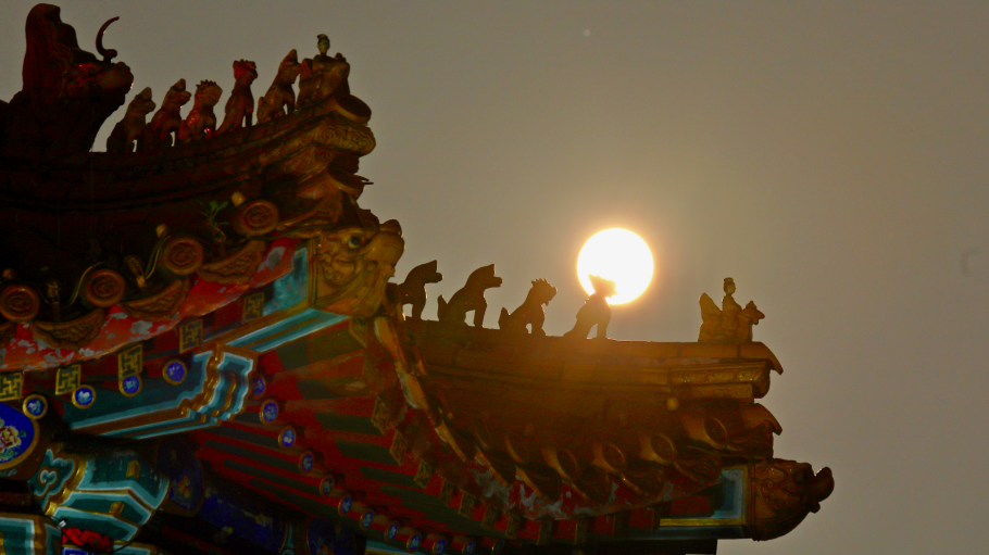 怀柔和“超级月亮”合影~ 怀柔和“超级月亮”合影~