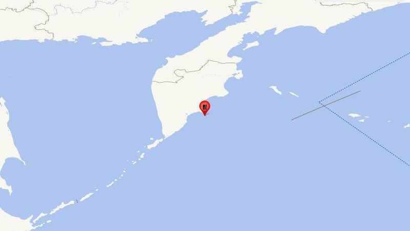 堪察加东岸远海发生7.0级地震 震源深度50千米
