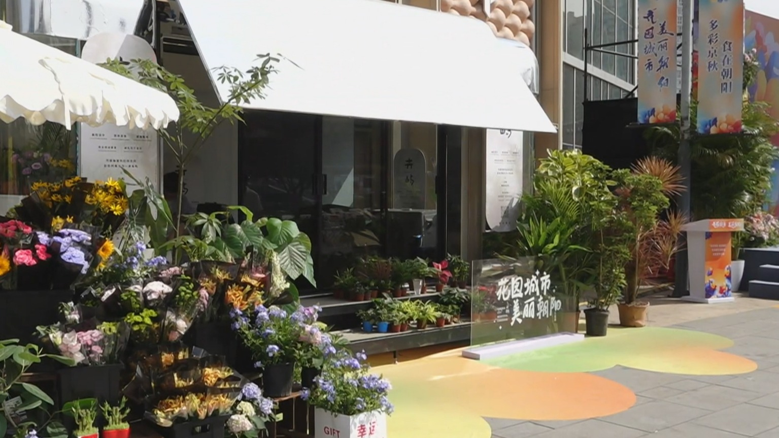 节日期间重点商圈开设300余处“花园+消费”场景