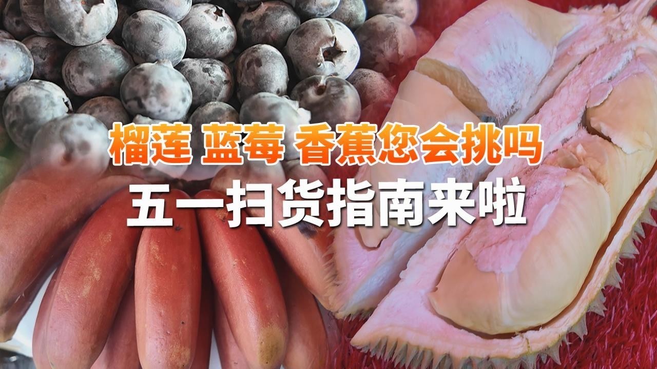 榴莲 蓝莓 香蕉您会挑吗 五一扫货指南来啦 榴莲 蓝莓 香蕉您会挑吗 五一扫货指南来啦