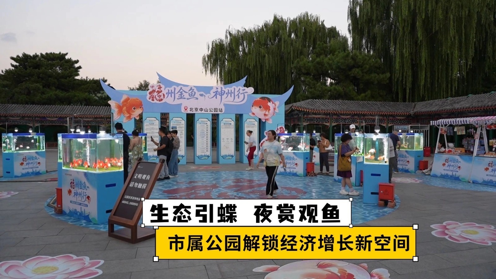 生态引蝶 夜赏观鱼 市属公园解锁经济增长新空间