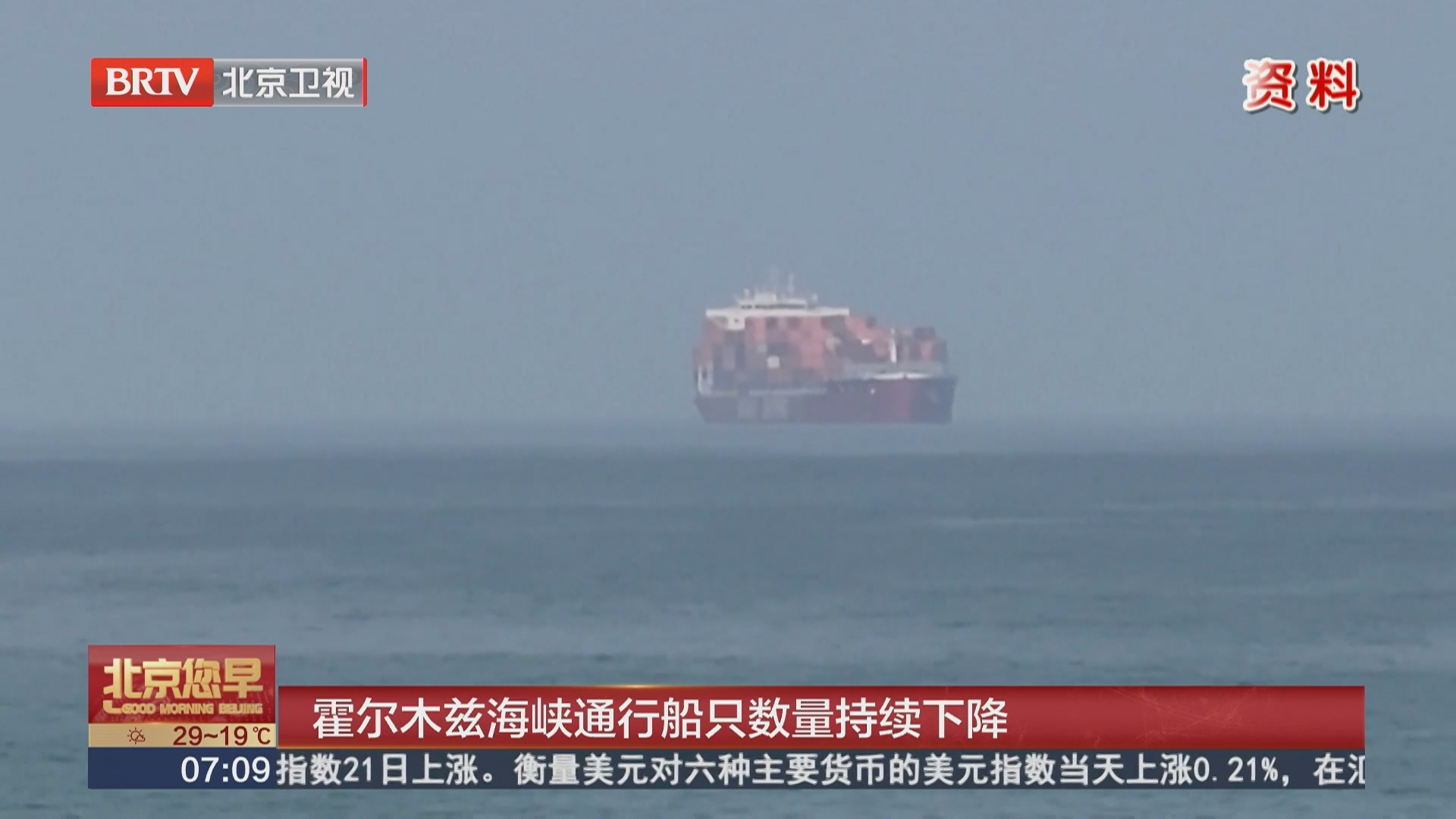 霍尔木兹海峡通行船只数量持续下降 霍尔木兹海峡通行船只数量持续下降