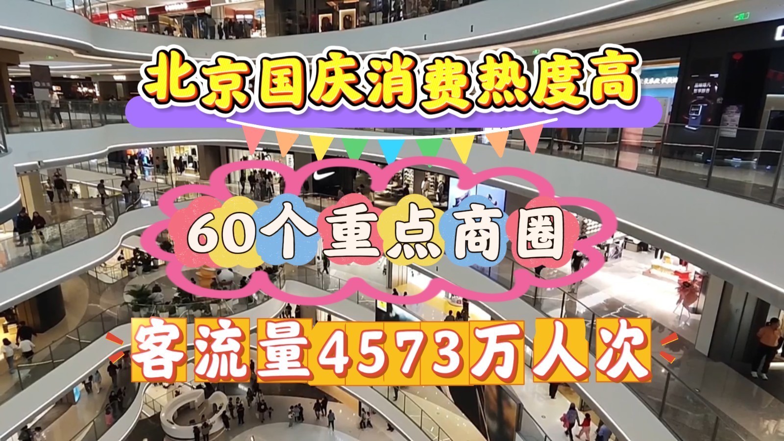 紧抓消费“流量密码”！国庆假期 北京60个重点商圈客流量4573万人次
