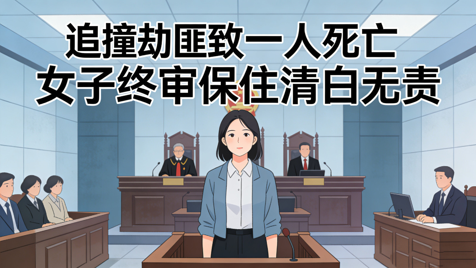追撞劫匪致一人死亡 女子终审保住清白无责 追撞劫匪致一人死亡 女子终审保住清白无责